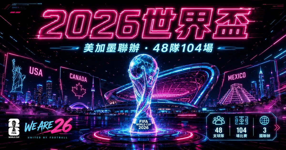 2026世界盃賽博龐克橫幅